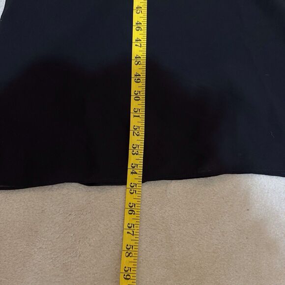 Jones New York Evening Dress Size 4 Black Maxi Sheath Satin Top Low Back NWT - Picture 6 of 16